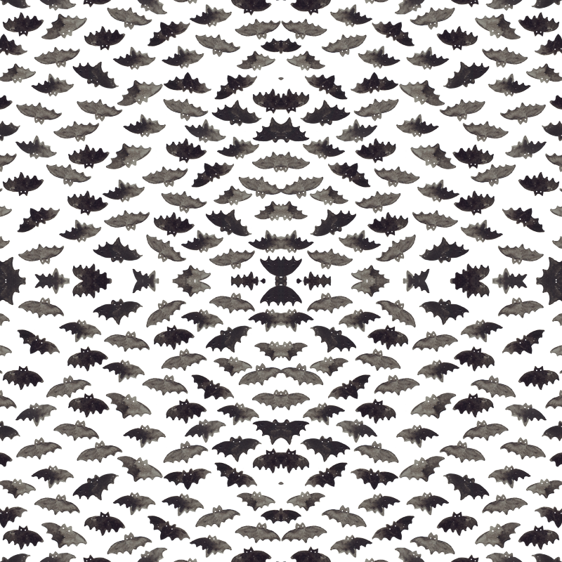 Watercolor Bats Transparent (800x800), Png Download