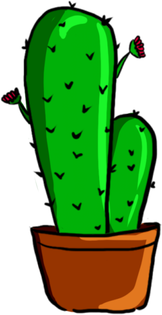 Cactus, Green, Plant Png And Psd - ต้น กระบองเพชร Png (640x640), Png Download