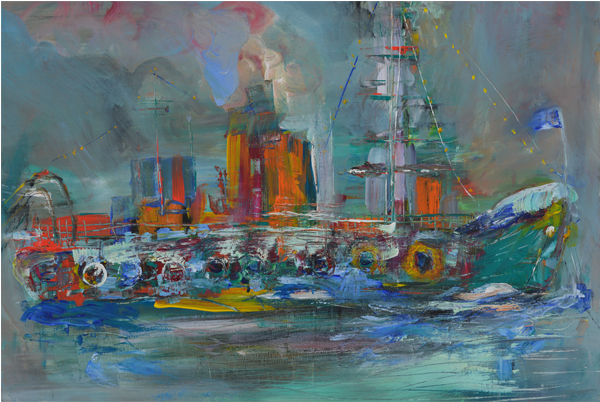 Paris Kapralos On Twitter - Painting (600x600), Png Download