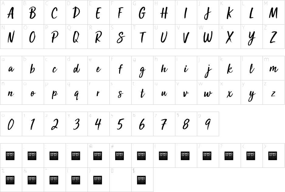 Character Map - Font (938x633), Png Download