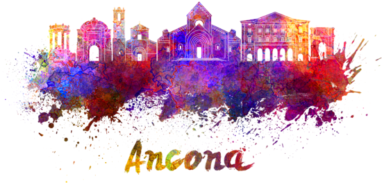 Bleed Area May Not Be Visible - Norway Skyline Water Color (600x393), Png Download