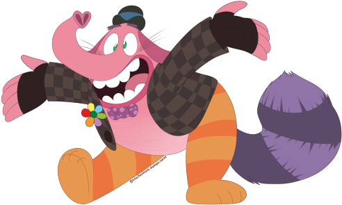 I Made This Bing Bong A Good While Ago And Never Shaded - Cartoon (500x300), Png Download