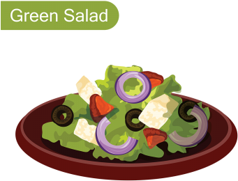 Green Salad Illustration, Salad, Green, Food Png And - Salad (360x360), Png Download