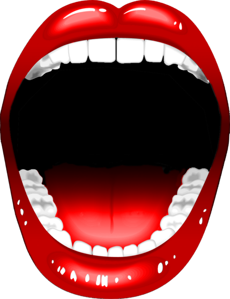 Oral Cavity - Open Mouth Clip Art (462x600), Png Download
