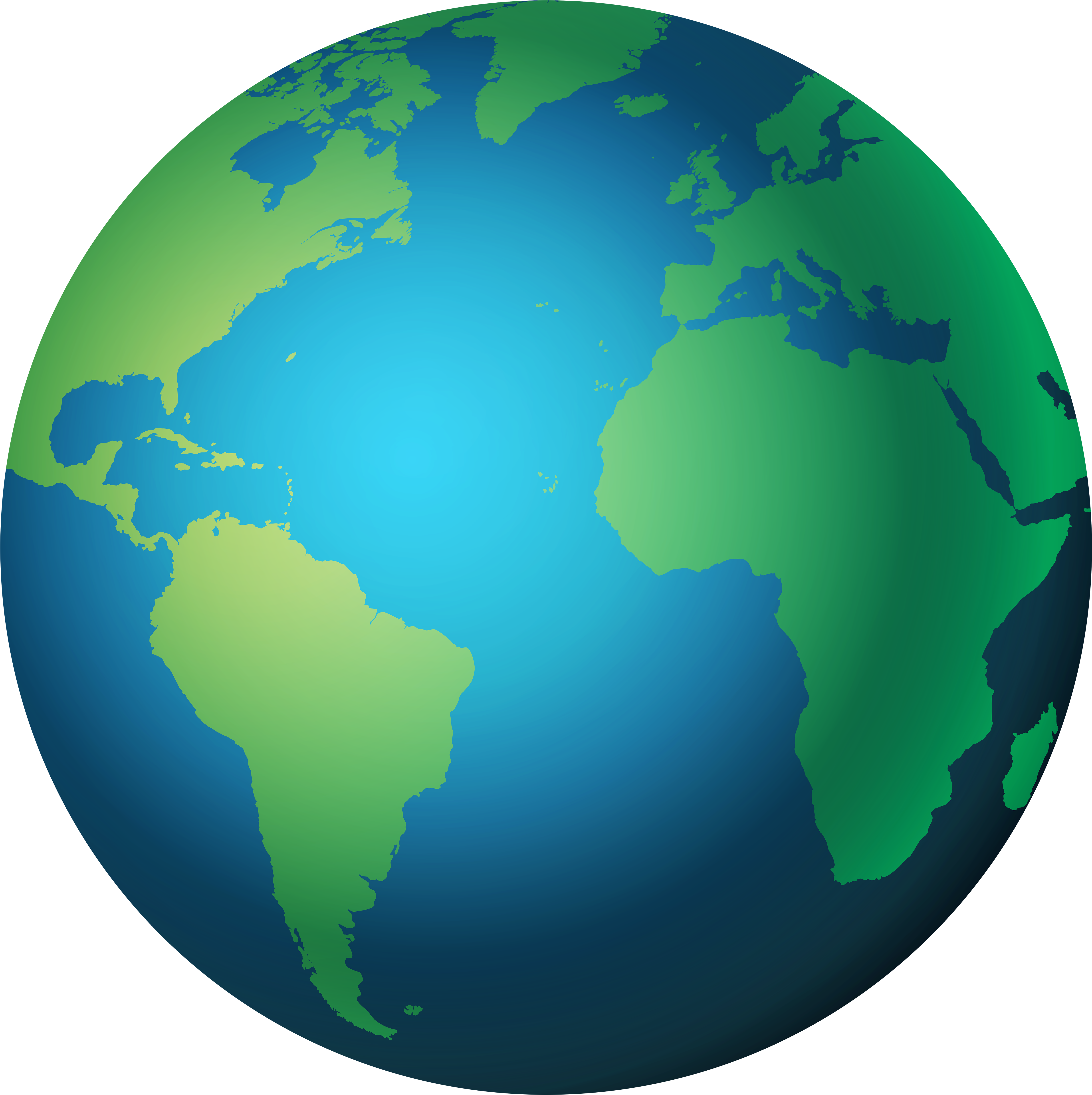 Earth Png Clip Art - Map (5000x4994), Png Download