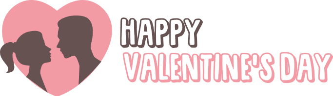 [ Img] - Happy Valentine Day 2018 (683x198), Png Download