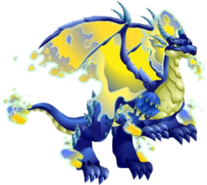 Blue Fire Dragon 3c - Dragon Blue Fire Png (450x393), Png Download