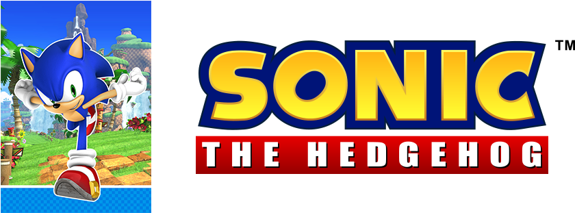 Sonic The Hedgehog - Sonic The Hedgehog Series Logo (896x350), Png Download