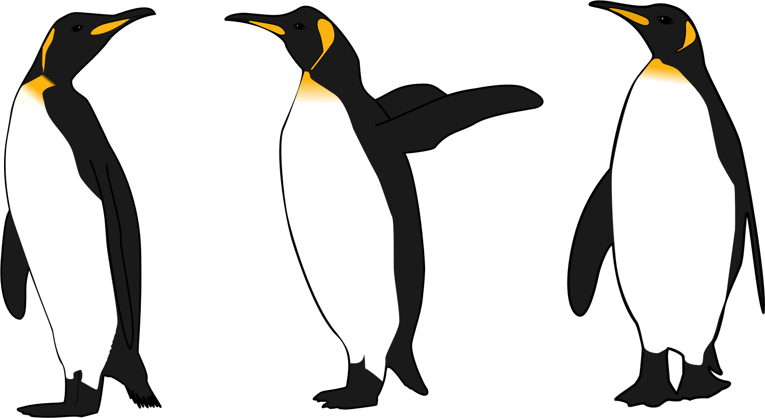 Png Freeuse Download Pencil And In Color - Emperor Penguin Clip Art (1499x819), Png Download