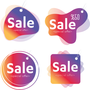 Vector Sales Label Set, Label, Sale, Offer Png And - Лейбл В Подарок Png (360x360), Png Download