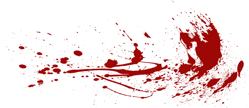 Blood Splatter Writing - Blood No Background Png (872x374), Png Download