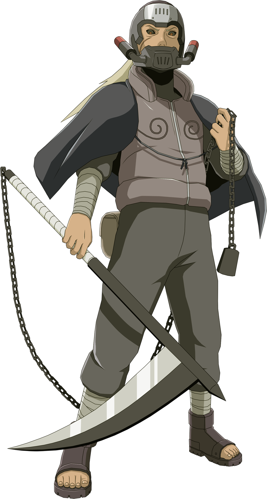 Hanzo Full Appearance - Hanzo Naruto (851x1591), Png Download