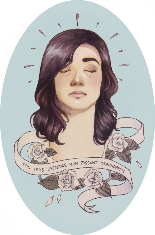 “ “we Protect Those Who Cannot Protect Themselves - Watercolor Painting (497x750), Png Download