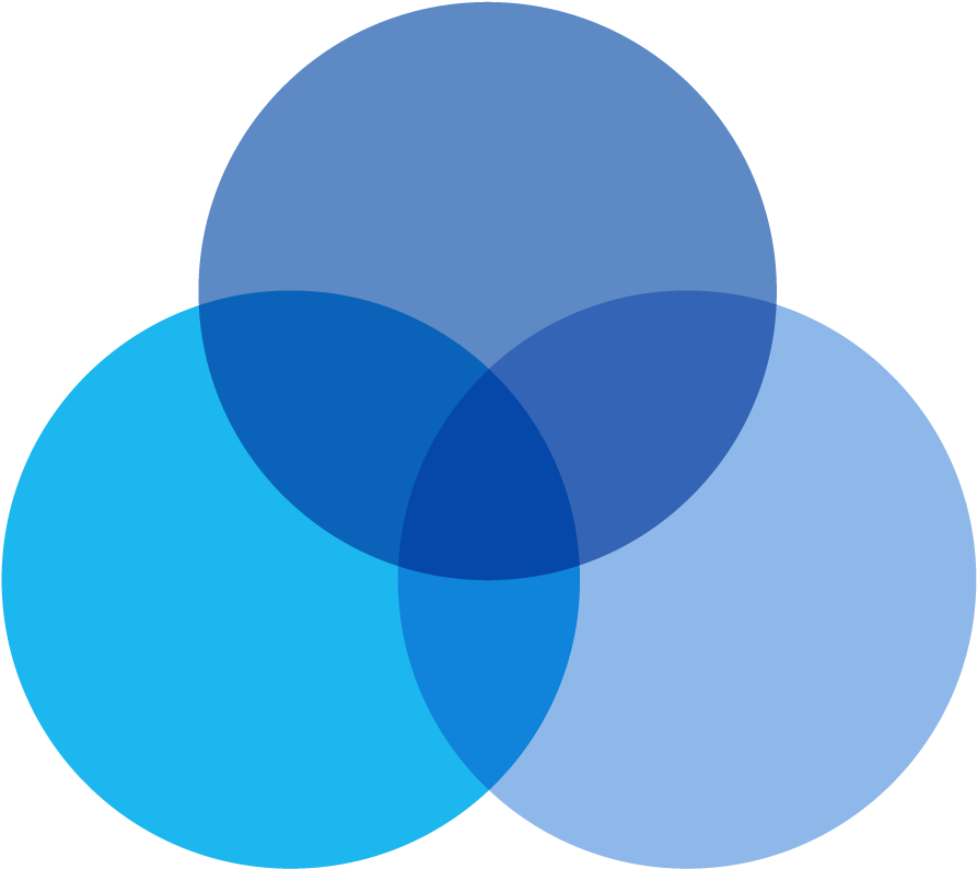 3 Circles Png Clipart Library - Three Blue Circles Logo (900x900), Png Download