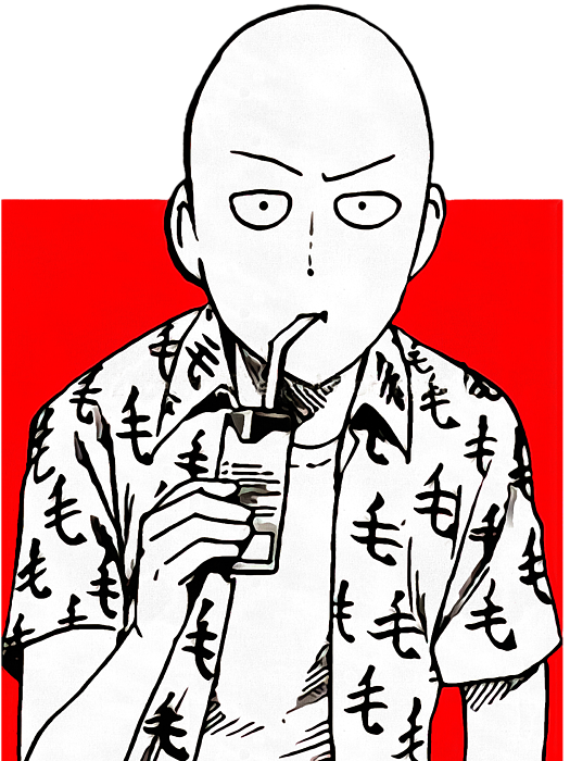 Bleed Area May Not Be Visible - One Punch Man Wearing Shirt (525x700), Png Download