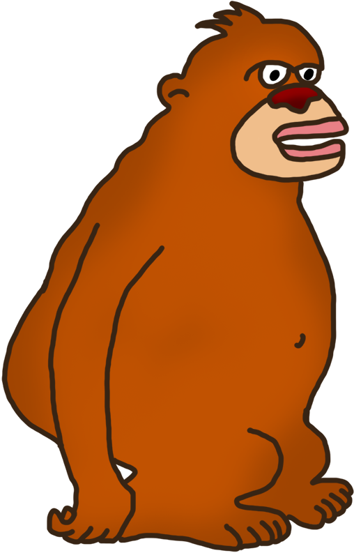 Funny Monkey Drawings Clip - Funny Monkey Clipart (665x886), Png Download
