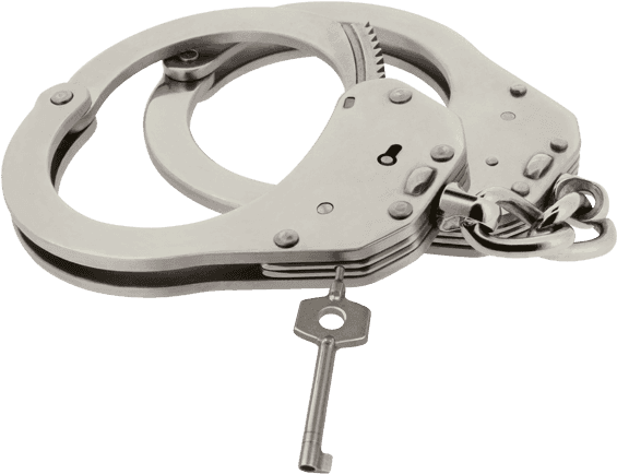 Double Lock Of Hm-01 Handcuffs - Pouta Policejní Gif (590x465), Png Download