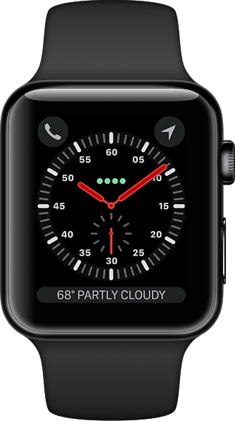 Robbie Pearce Device Templates For Sketch Template - Apple Watch Series 4 Space Black Stainless Steel (334x598), Png Download