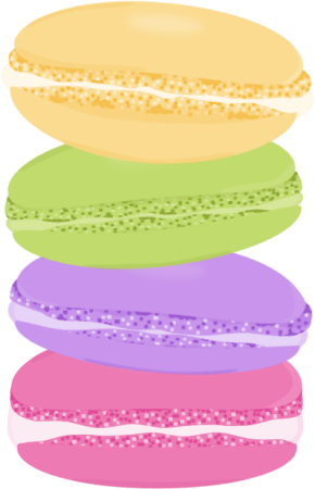 Macaroons Clip Art Misc - French Macaron Clip Art (290x450), Png Download