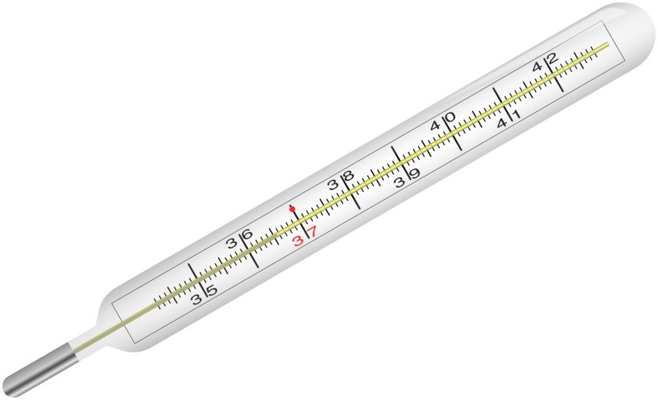 Medical Thermometers Fever Celsius Temperature - Clinical Thermometer (559x340), Png Download