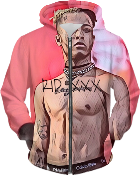 Share This Image - Rip Xxxtentacion Hoodie (477x596), Png Download