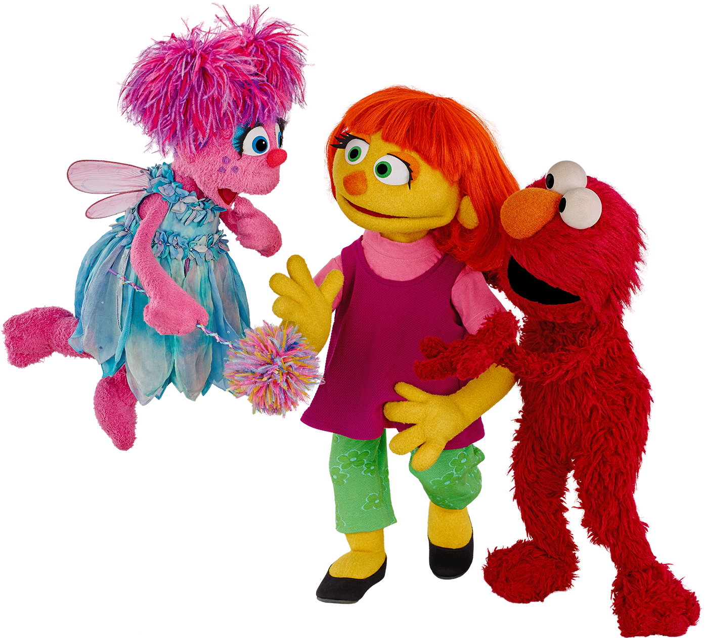 The Puppet In The Middle Of The Photo, "julia\ - New Sesame Street Characters Julia (768x684), Png Download