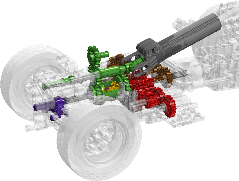 Gears Lego Mindstorms Dump Truck (873x673), Png Download