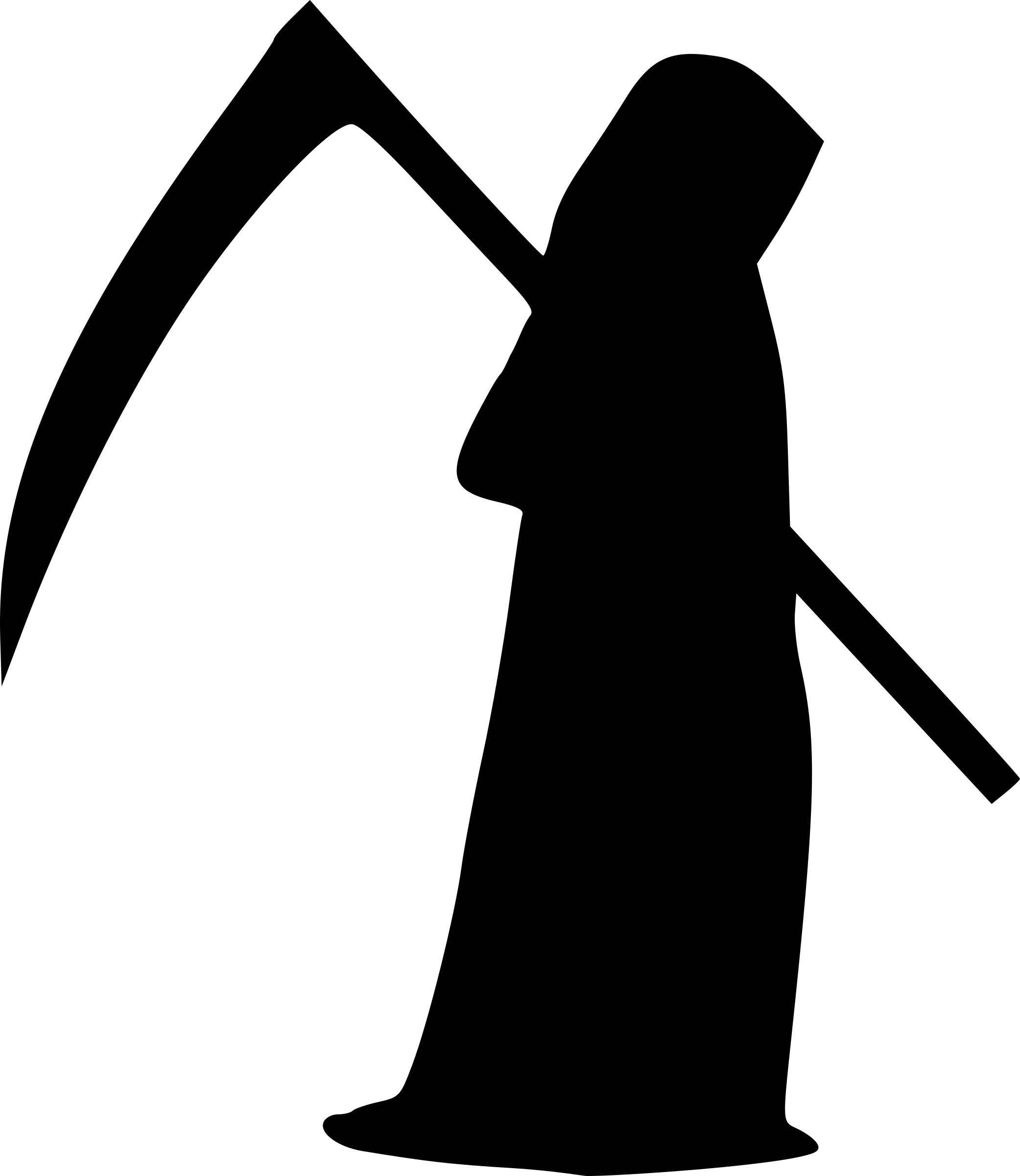 Grim Reaper Png Transparent Picture - Grim Reaper Silhouette (2083x2400), Png Download