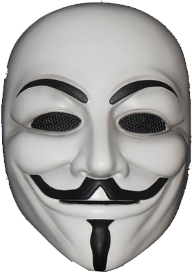 Anonymous Mask Png Hd - Picsart Joker Face Png (300x434), Png Download