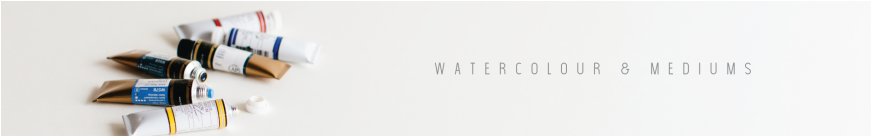 Watercolours & Mediums - Display Device (870x200), Png Download