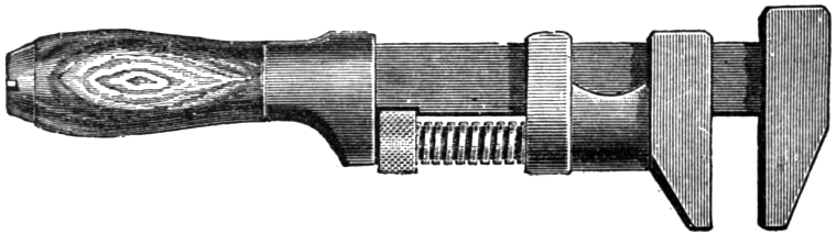 Monkey Wrench Derivative From Rogers 1903 P172 - Monkey Wrench (892x326), Png Download