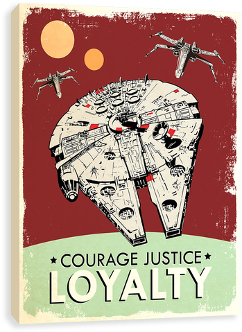 Millennium Falcon Blueprint - Star Wars Millennium Falcon Piece Of Junk Mug (500x500), Png Download