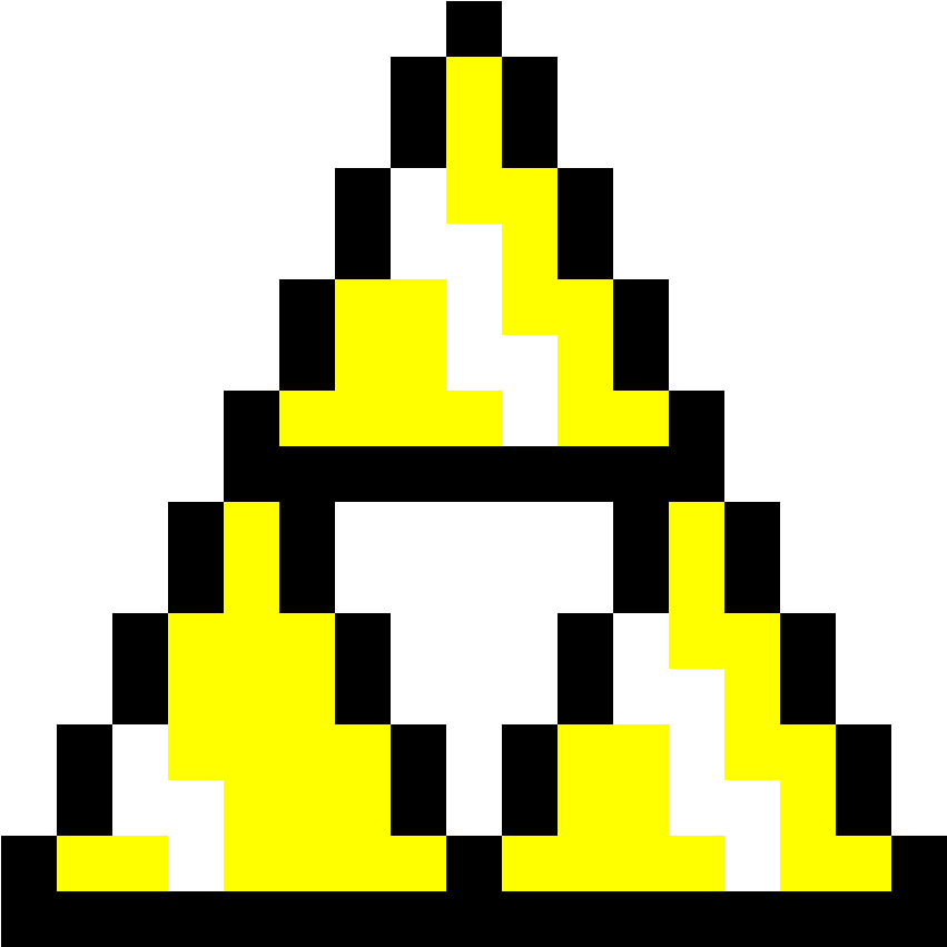 Pixel Art Maker - Triforce Pixel (1000x850), Png Download
