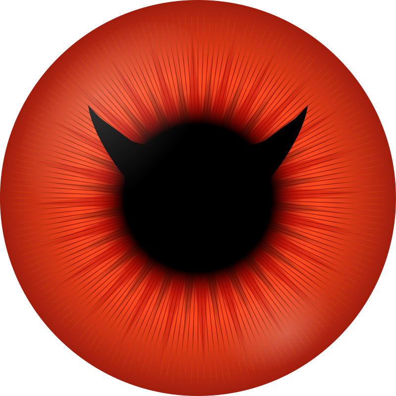 Eyes, Red, Eye, Circle, Cartoon, Smiley, Iris, Pupil - Red Demon Eyes Png (640x640), Png Download