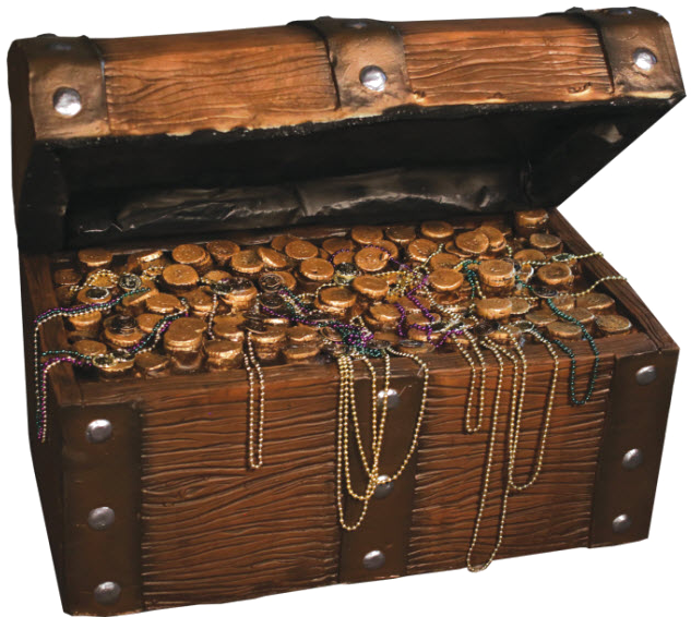 Treasure Chest Free Png Image - Treasure Chest Prop Costume (650x573), Png Download