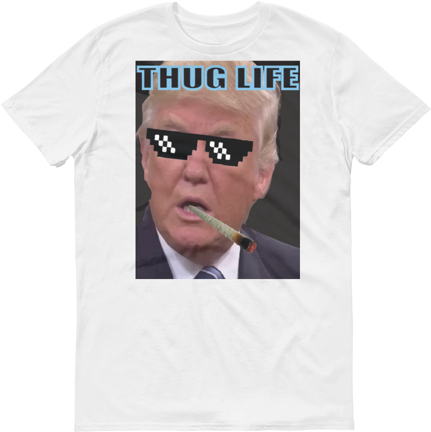 Trump Thug Life Mens Tee - Donald Trump (1000x1000), Png Download