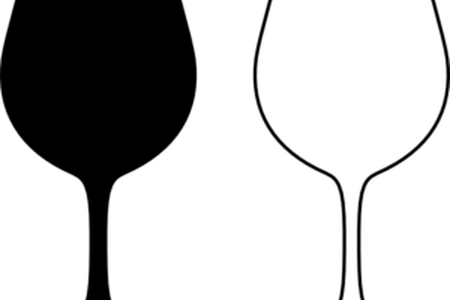 Wine Glass Silhouette - Wine Cup Clip Art (450x300), Png Download