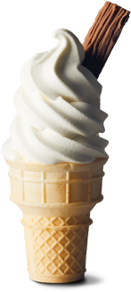 Soft Serve Cone With Flake® - Maccas Cone (380x380), Png Download
