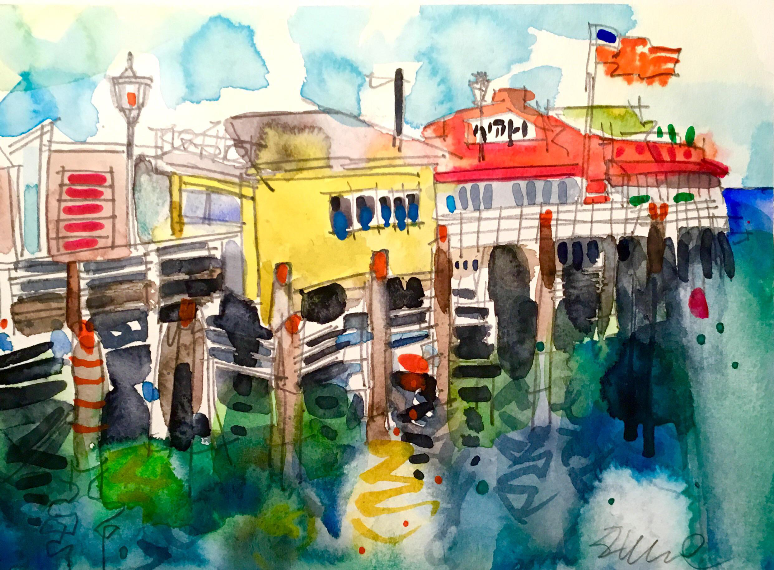 Original Watercolor Painting On Strathmore Paper - Painting (2762x2034), Png Download