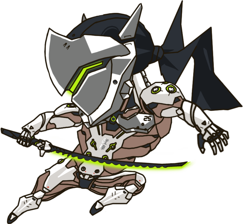 Genji Chibi Transparent (787x724), Png Download