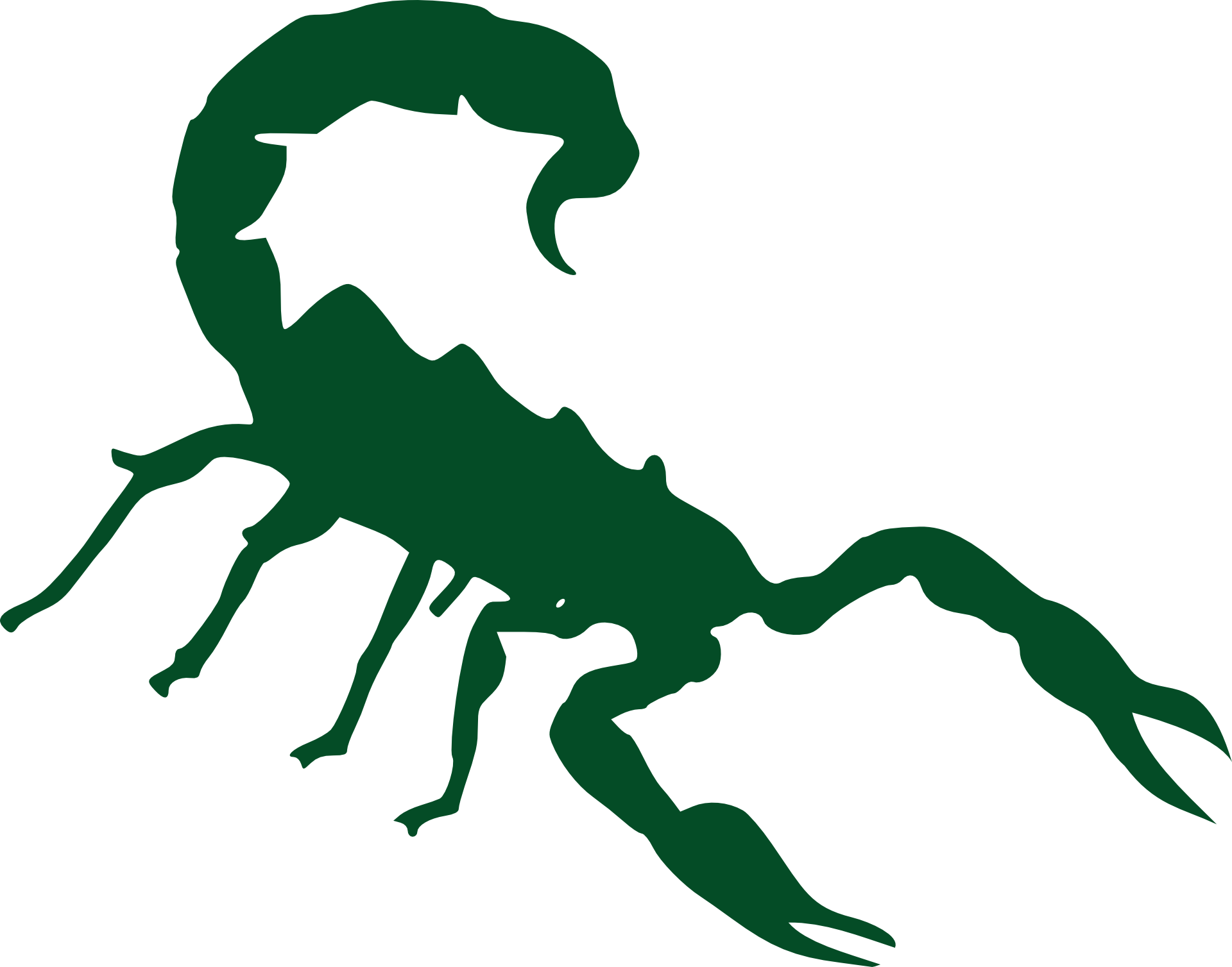 Clip Art Download Silhouette Black Insect Free Image - Scorpion Silhouette No Background (1920x1508), Png Download