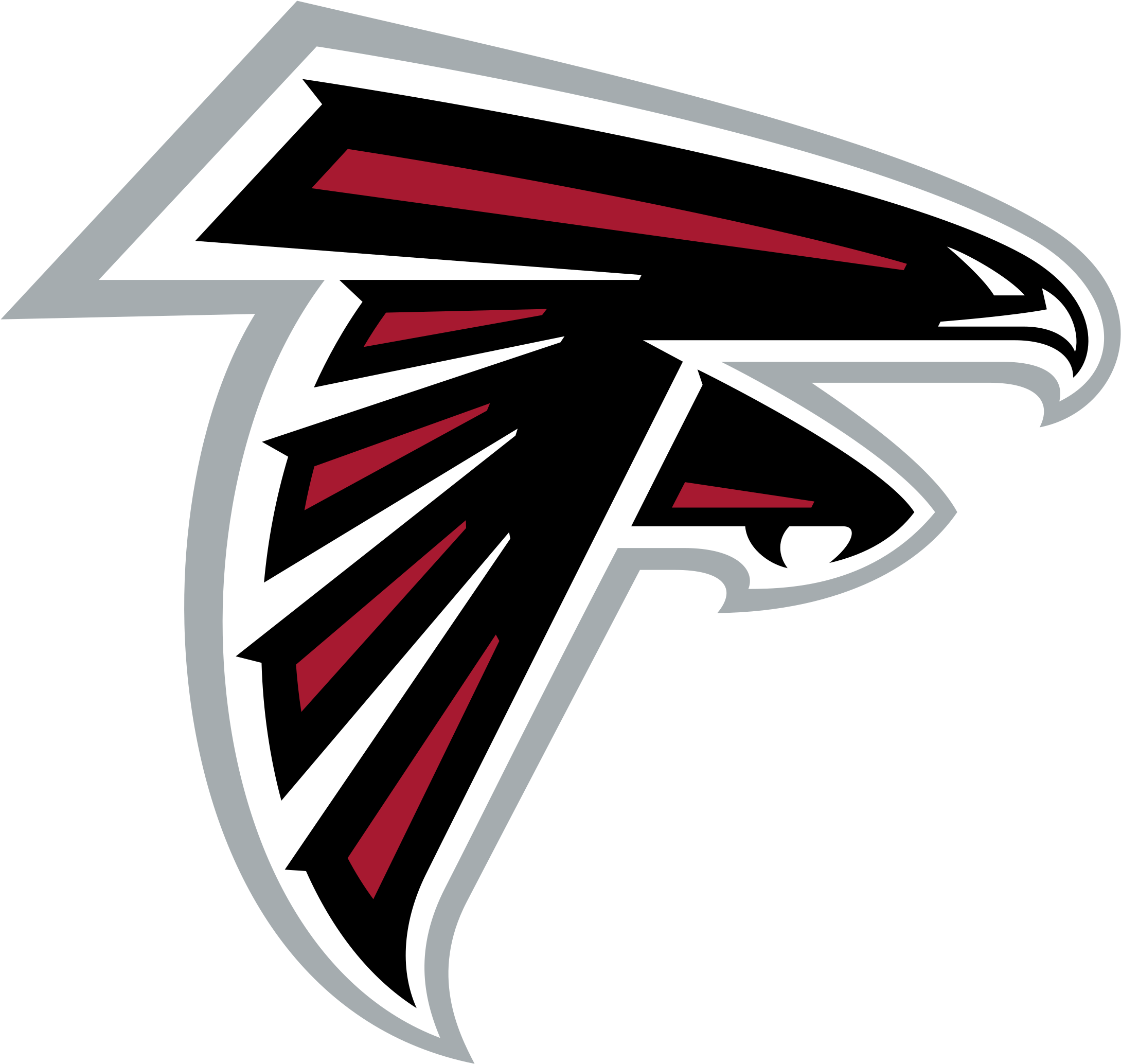 Atlanta Falcons Logo - Atlanta Falcons Svg (1088x1024), Png Download