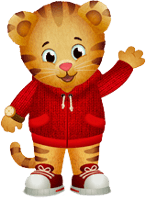Daniel Tiger Waving - Pin The Tail On Daniel Tiger Party Game (400x400), Png Download