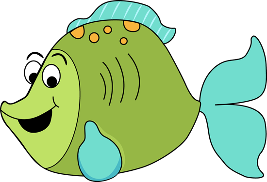 Sea Life Clip Art - Cartoon Fish Clipart (550x376), Png Download