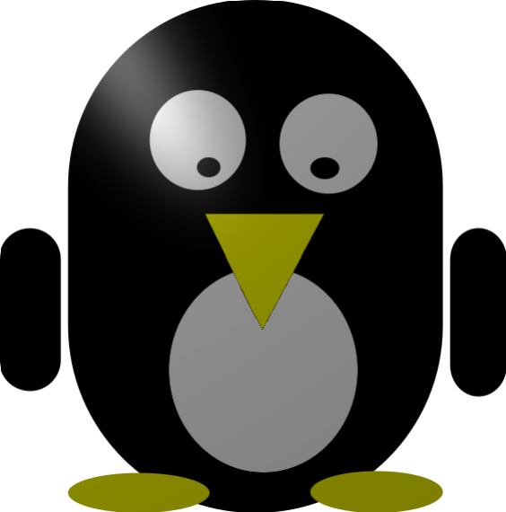 Inkscape Tux Lightning - Portable Network Graphics (564x570), Png Download