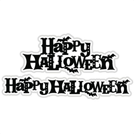 Happy Halloween Svg Scrapbook Titles Cutting Files - Free Happy Halloween Svg (432x432), Png Download