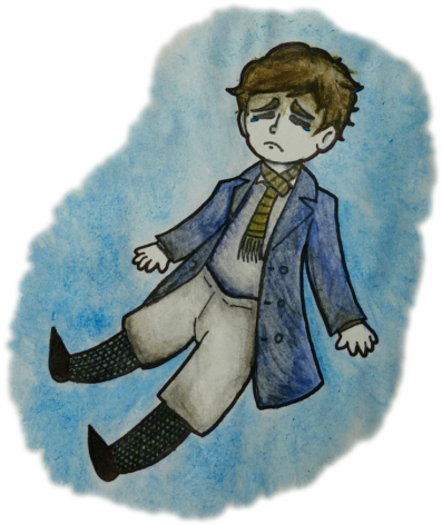 Drawing Sadness Watercolor - Watercolor Painting (422x750), Png Download