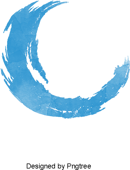 Blue Circle Watercolor Brush, Vector Material, Blue - Brush (800x800), Png Download