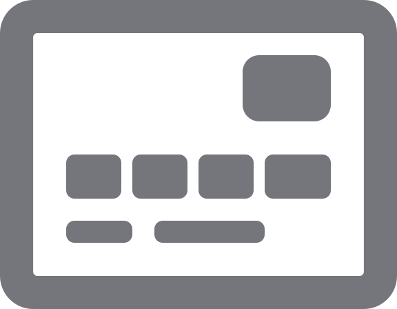 Credit Card Front Grey - Credit Card (576x448), Png Download