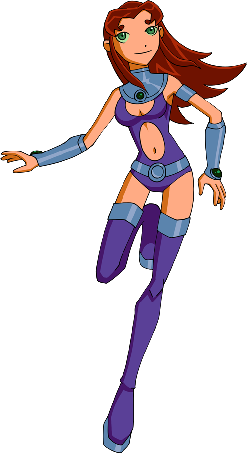 Starfire - Starfire Teen Titans Png (530x936), Png Download
